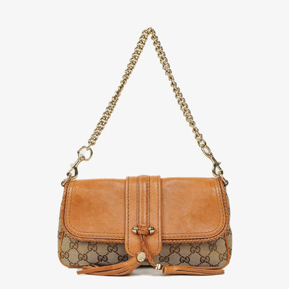 Gucci Marrakech Abendtasche aus beige-braunem GG Canvas