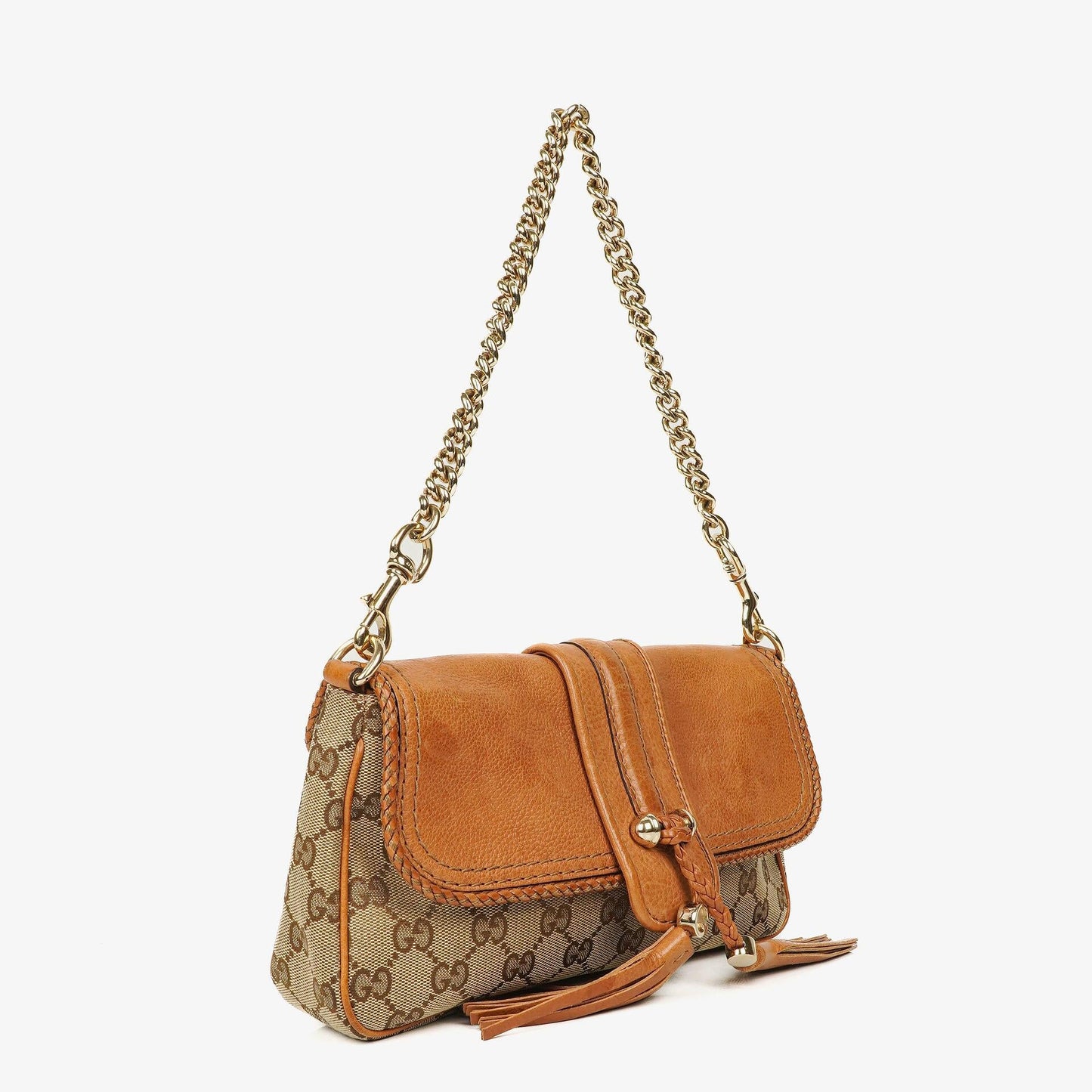 Gucci Marrakech Abendtasche aus beige-braunem GG Canvas