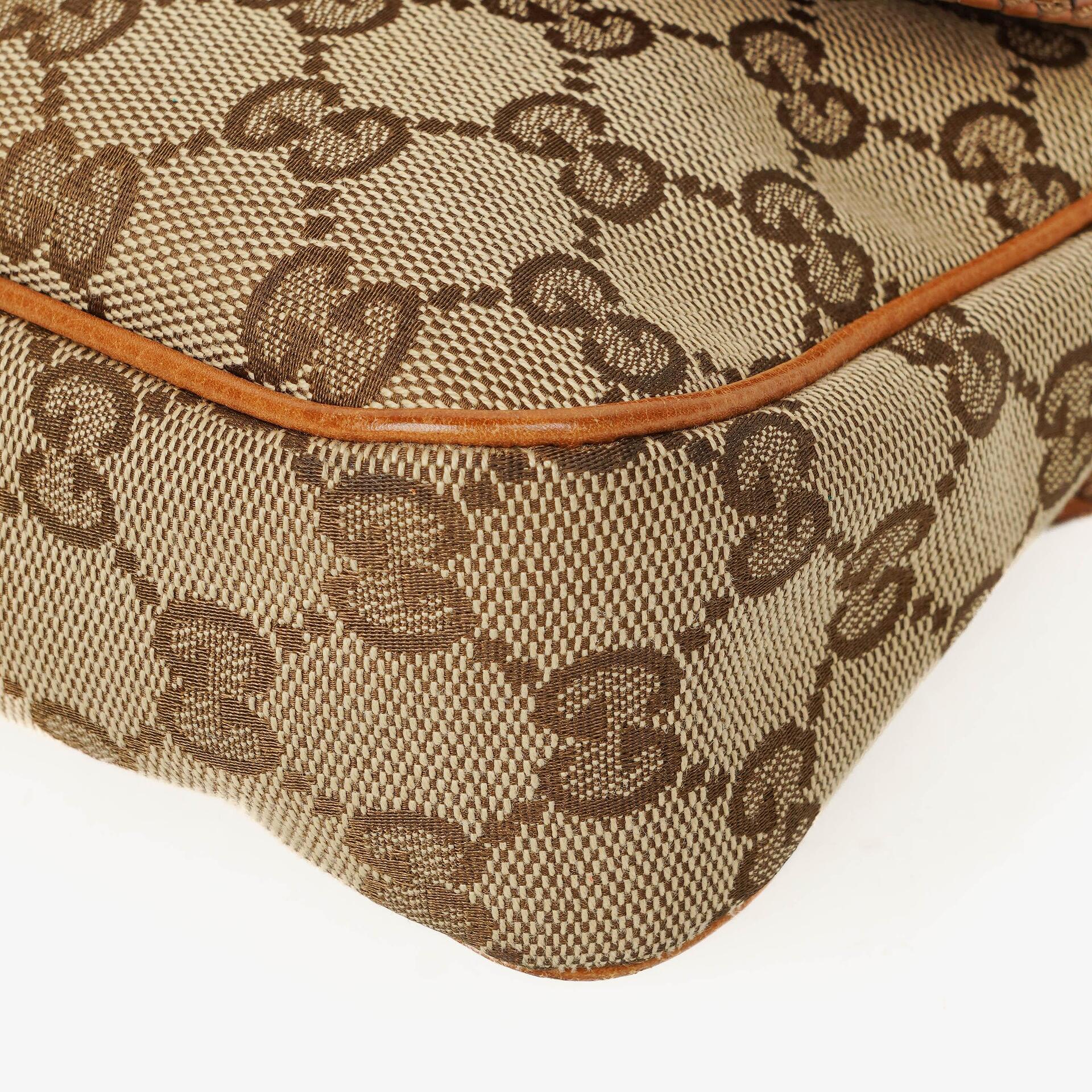 Gucci Marrakech Abendtasche aus beige-braunem GG Canvas