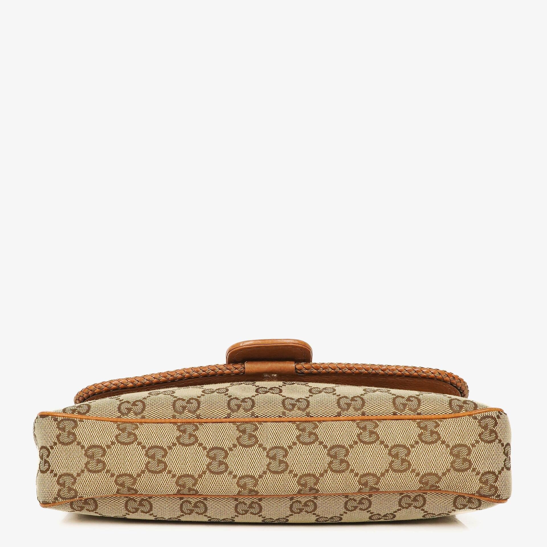 Gucci Marrakech Abendtasche aus beige-braunem GG Canvas