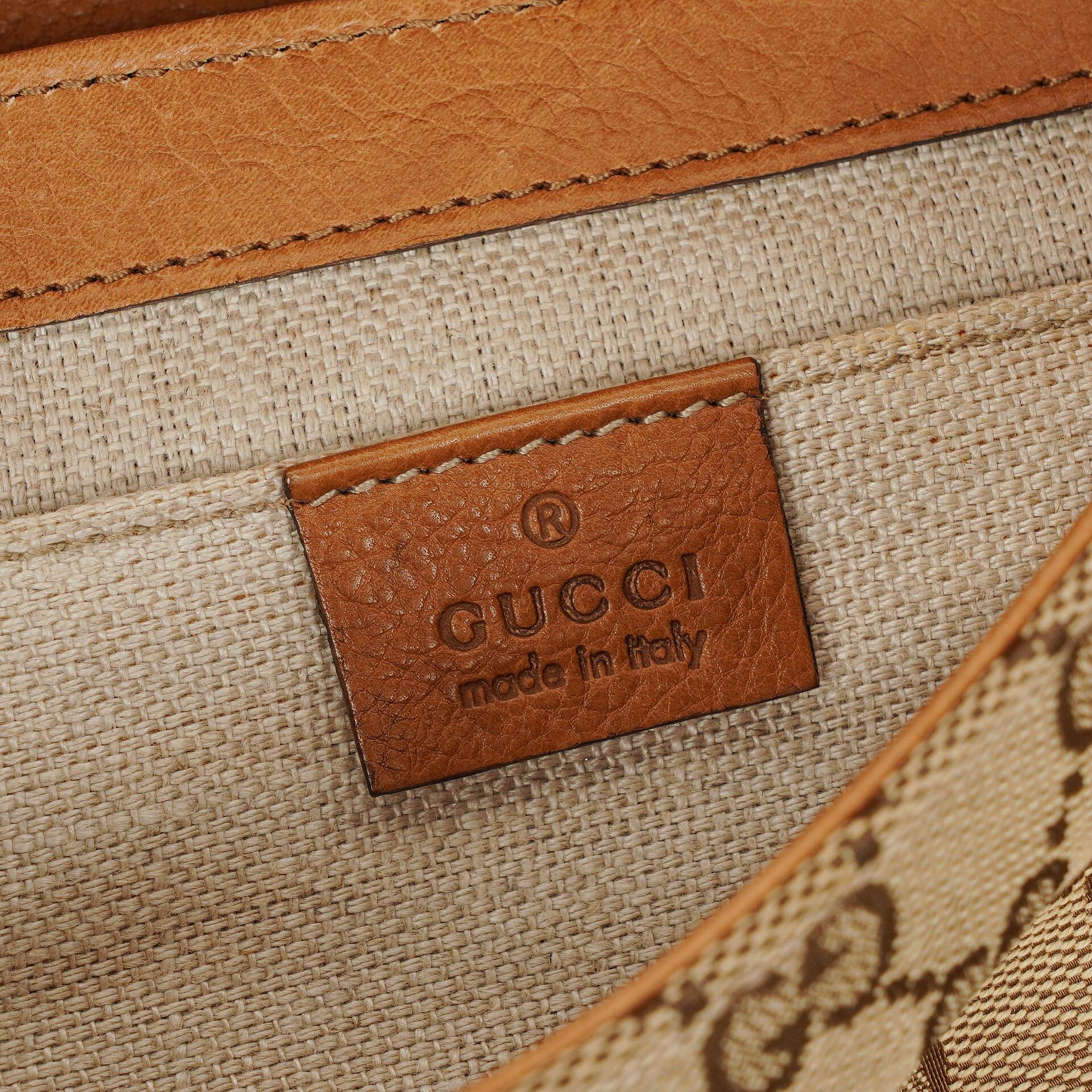 Gucci Marrakech Abendtasche aus beige-braunem GG Canvas