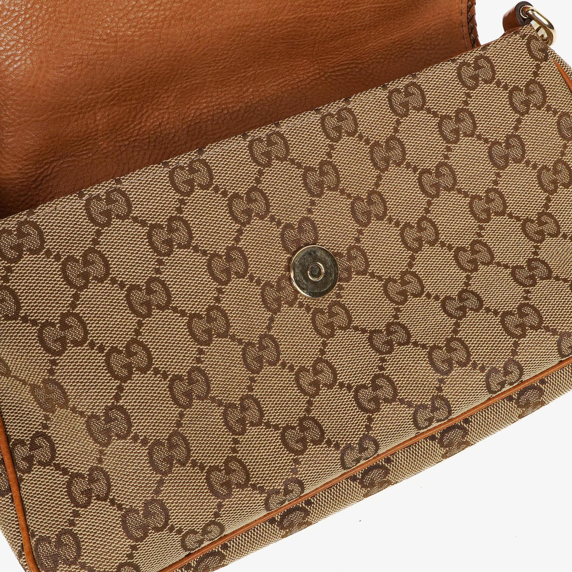 Gucci Marrakech Abendtasche aus beige-braunem GG Canvas