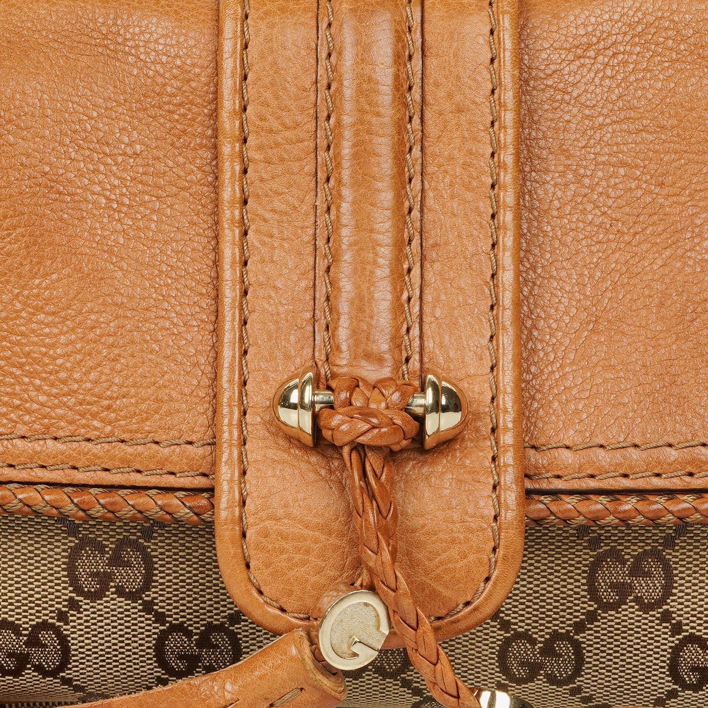 Gucci Marrakech Abendtasche aus beige-braunem GG Canvas