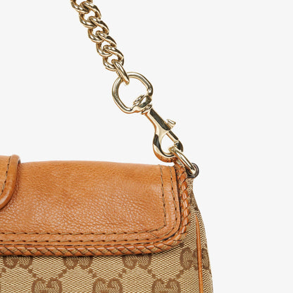 Gucci Marrakech Abendtasche aus beige-braunem GG Canvas