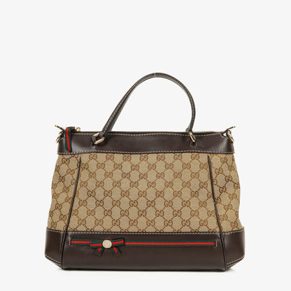 Gucci Mayfair Wandelbare Tote GG Canvas Braun