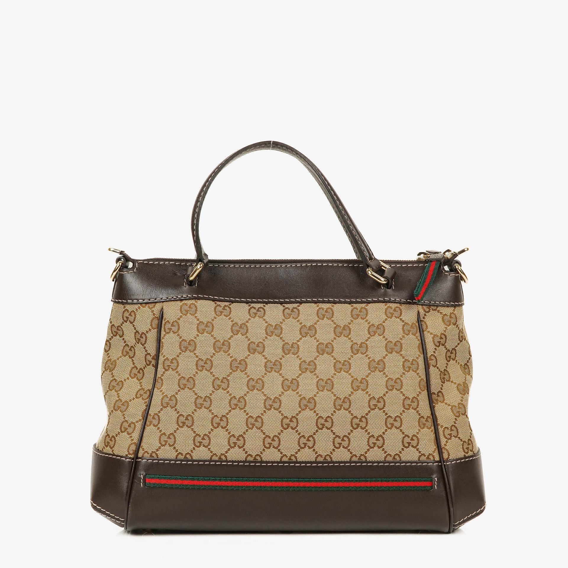 Gucci Mayfair Wandelbare Tote GG Canvas Braun