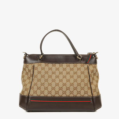 Gucci Mayfair Wandelbare Tote GG Canvas Braun