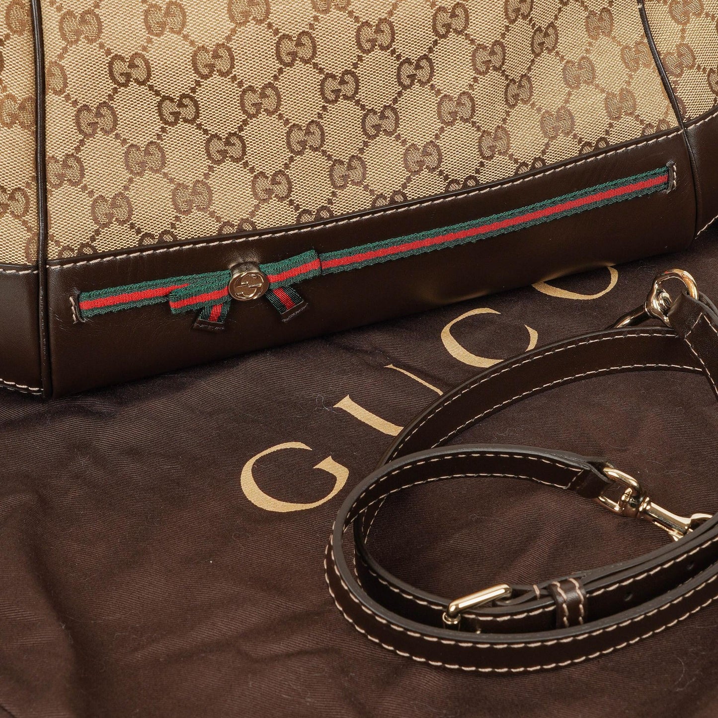 Gucci Mayfair Wandelbare Tote GG Canvas Braun