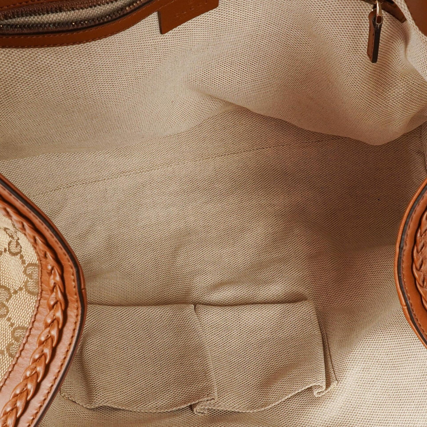 Gucci Medium Brick Lane Tote Bag mit braunem Monogramm