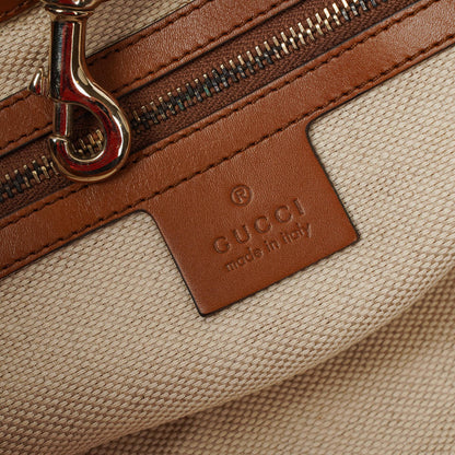 Gucci Medium Brick Lane Tote Bag mit braunem Monogramm