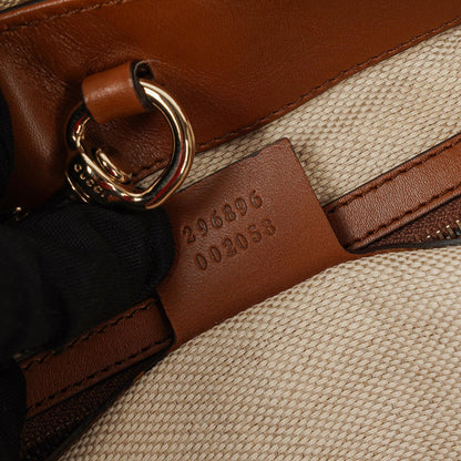 Gucci Medium Brick Lane Tote Bag mit braunem Monogramm