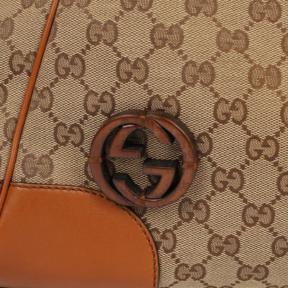 Gucci Medium Brick Lane Tote Bag mit braunem Monogramm