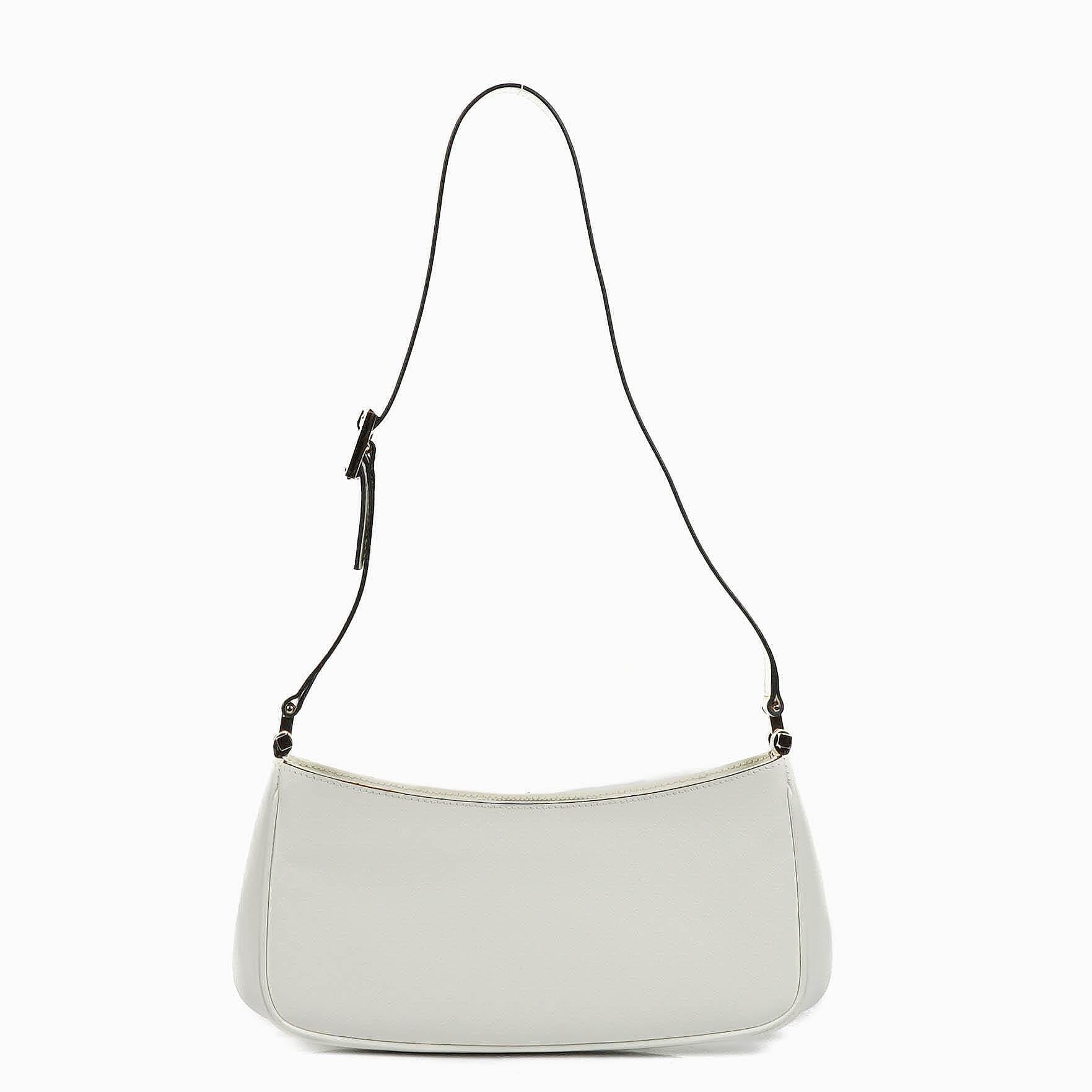 Gucci Microguccissima Pochette aus weißem Leder