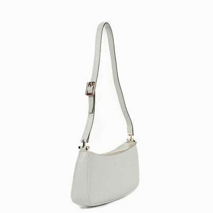 Gucci Microguccissima Pochette aus weißem Leder