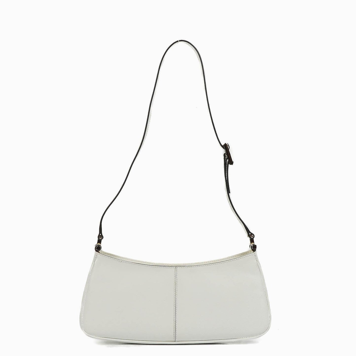 Gucci Microguccissima Pochette aus weißem Leder