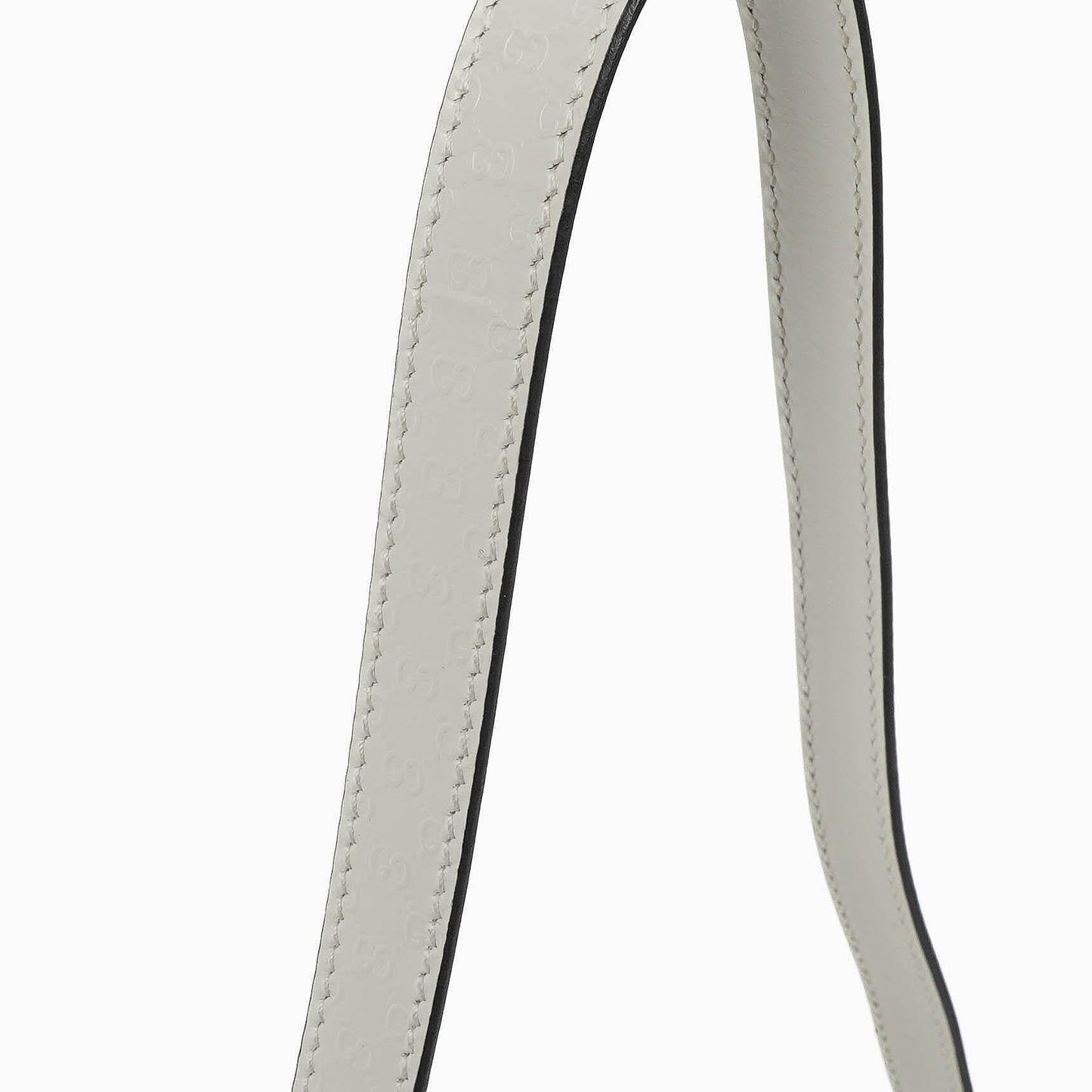 Gucci Microguccissima Pochette aus weißem Leder