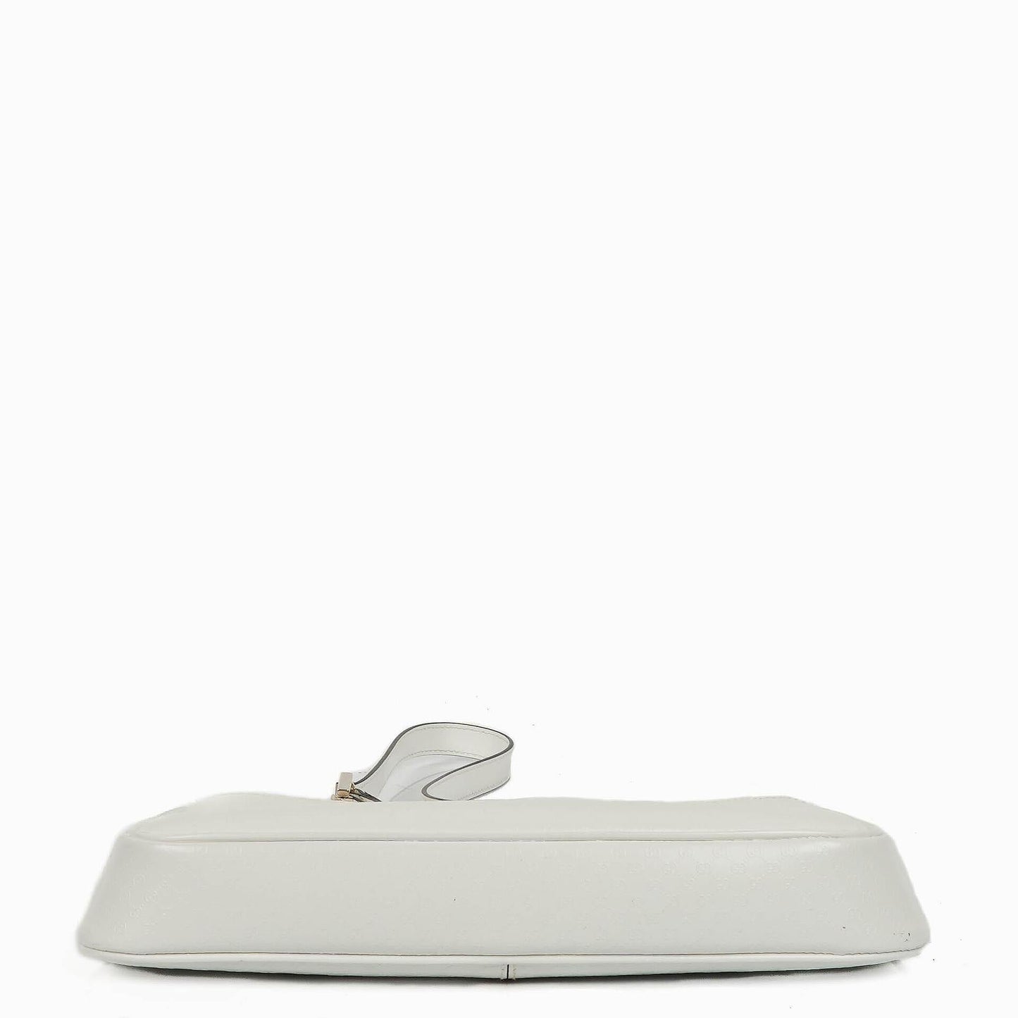Gucci Microguccissima Pochette aus weißem Leder