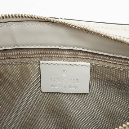 Gucci Microguccissima Pochette aus weißem Leder