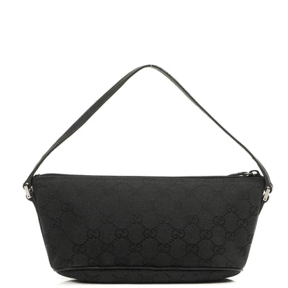 Gucci Mini Baguette Schwarz GG Monogram Pochette Boot