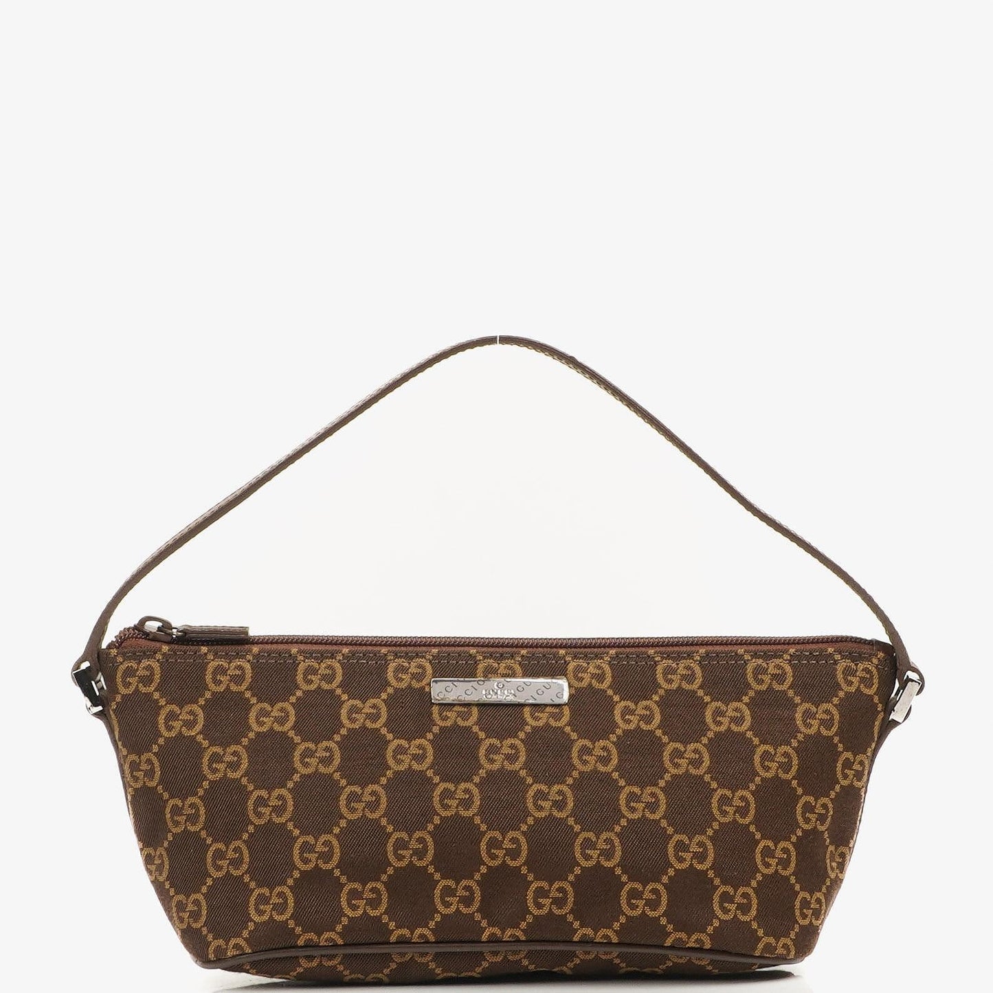 Gucci Mini Baguette GG Monogram Pochette Boot Braun/Beige Tasche