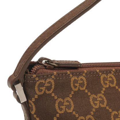 Gucci Mini Baguette GG Monogram Pochette Boot Braun/Beige Tasche