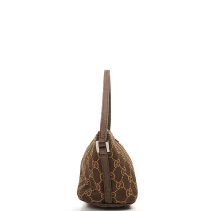 Gucci Mini Baguette GG Monogram Pochette Boot Braun/Beige Tasche
