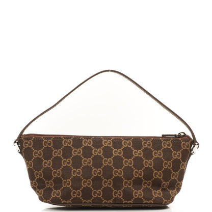Gucci Mini Baguette GG Monogram Pochette Boot Braun/Beige Tasche