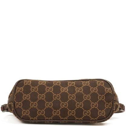 Gucci Mini Baguette GG Monogram Pochette Boot Braun/Beige Tasche