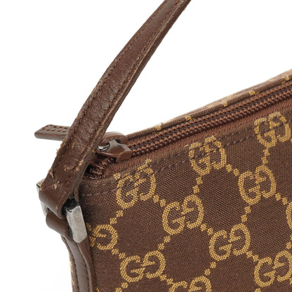 Gucci Mini Baguette GG Monogram Pochette Boot Braun/Beige Tasche