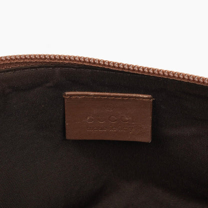 Gucci Mini Baguette GG Monogram Pochette Boot Braun/Beige Tasche