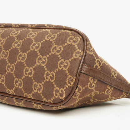 Gucci Mini Baguette Pochette Boat GG Monogram Tasche in Beige/Braun