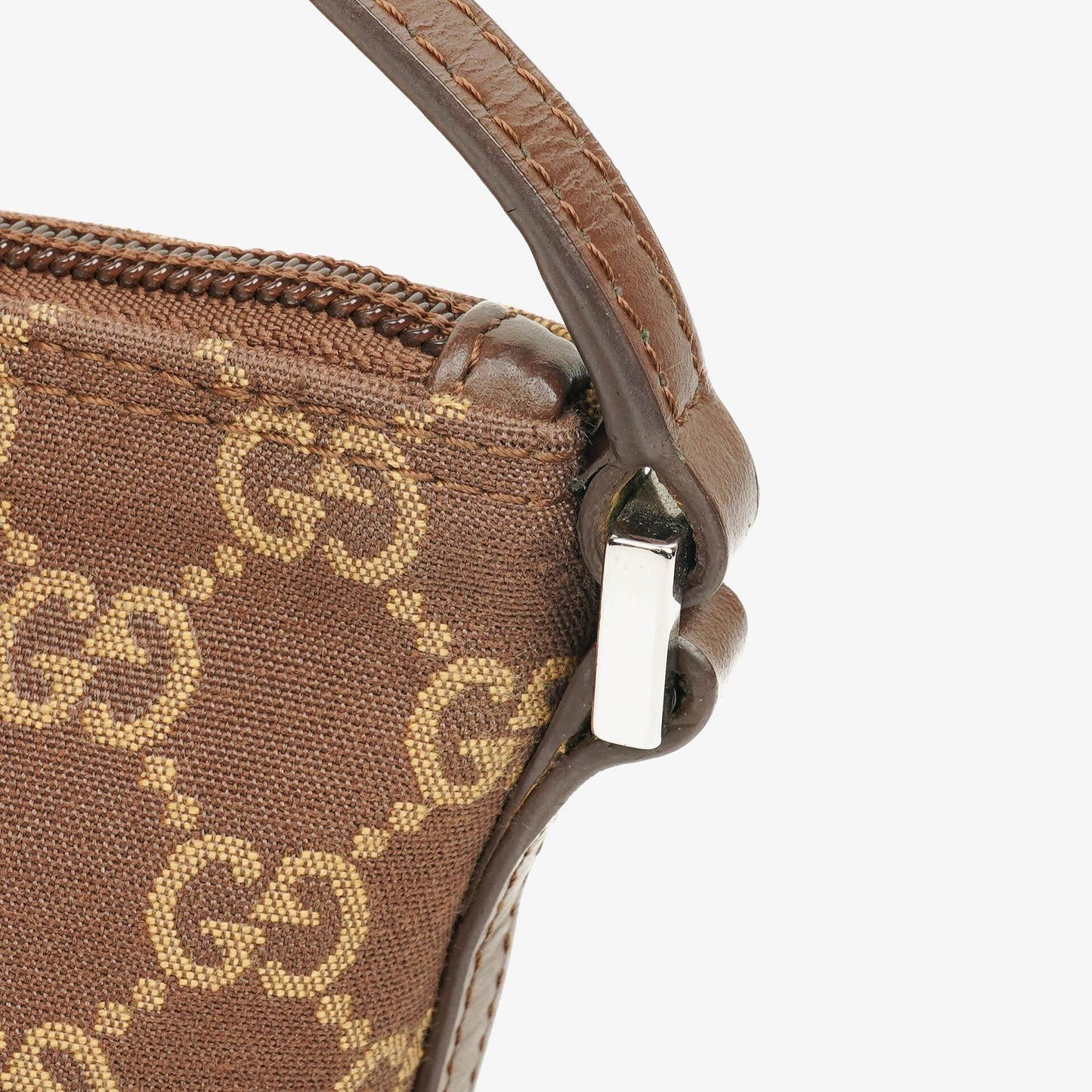 Gucci Mini Baguette Pochette Boat GG Monogram Tasche in Beige/Braun