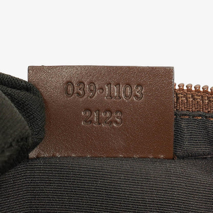 Gucci Mini Baguette Pochette Boat GG Monogram Tasche in Beige/Braun