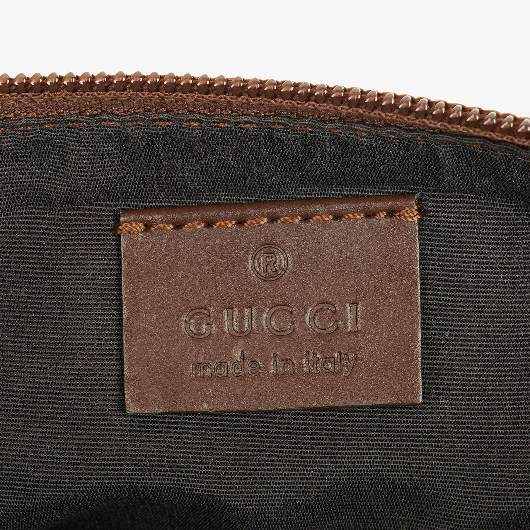 Gucci Mini Baguette Pochette Boat GG Monogram Tasche in Beige/Braun
