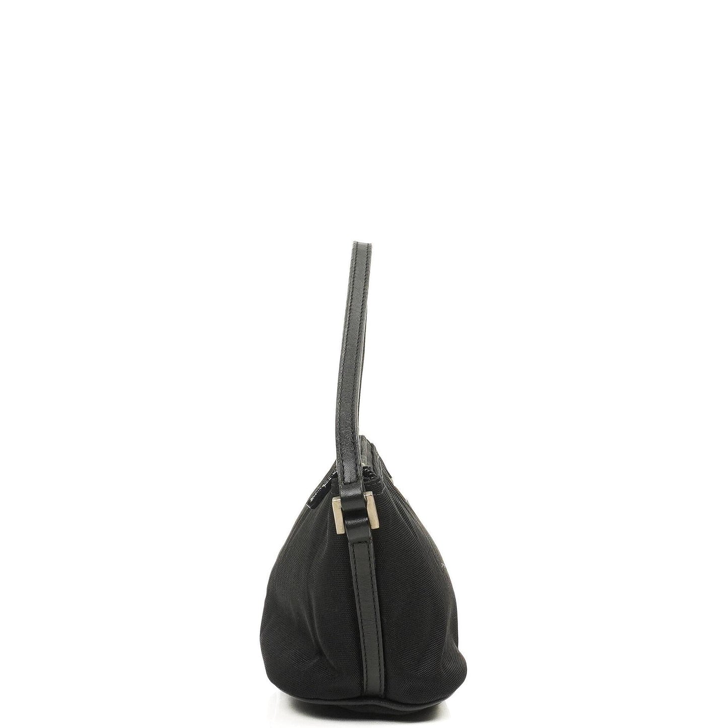 Gucci Mini Baguette Pochette Boot Schwarz Canvas Tasche
