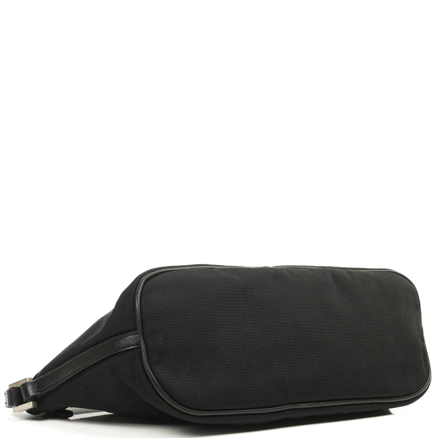 Gucci Mini Baguette Pochette Boot Schwarz Canvas Tasche