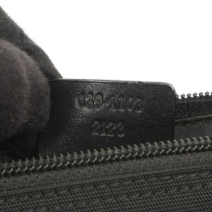 Gucci Mini Baguette Pochette Boot Schwarz Canvas Tasche
