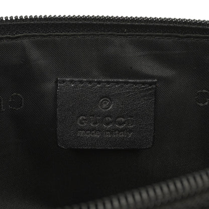 Gucci Mini Baguette Pochette Boot Schwarz Canvas Tasche