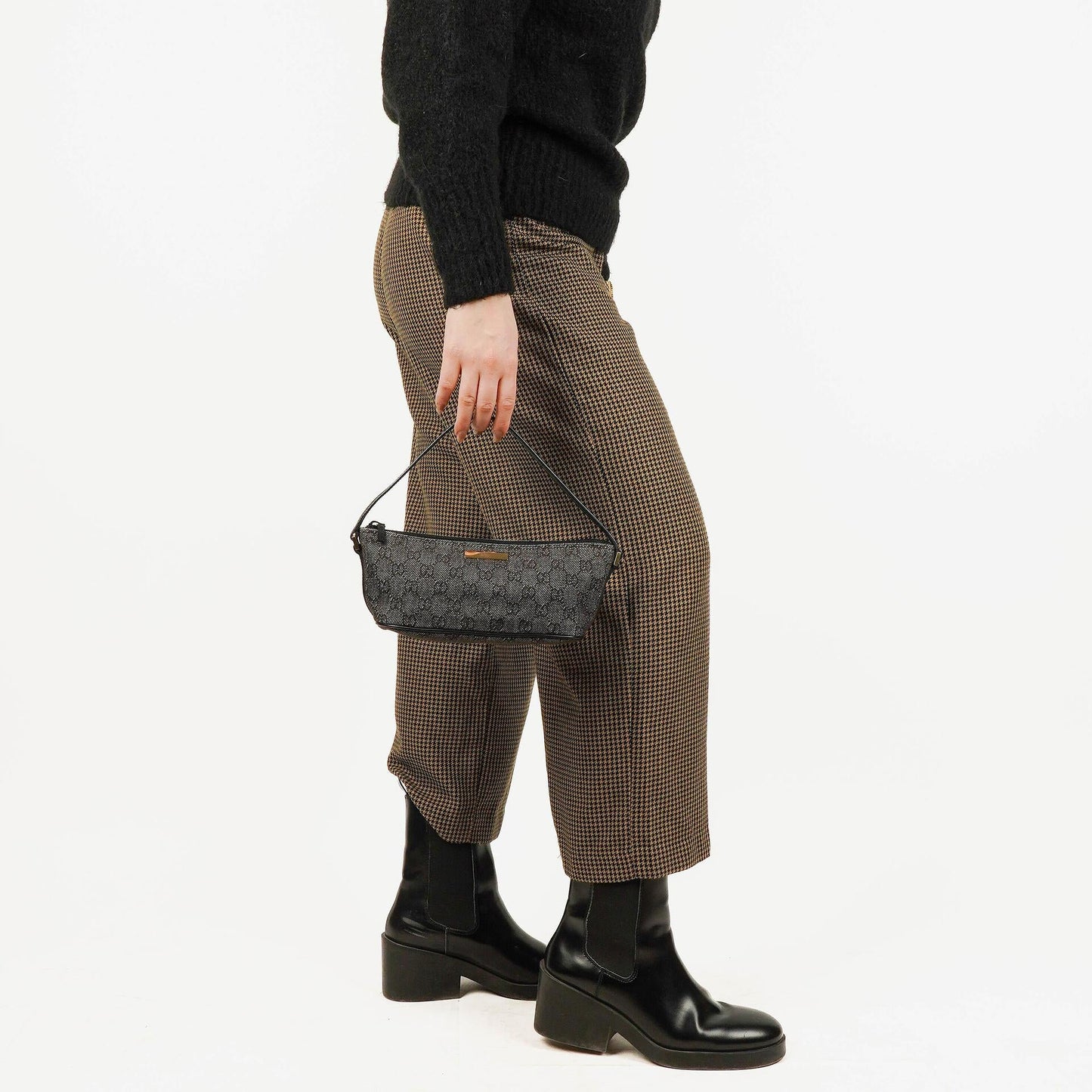 Gucci Mini Baguette Pochette Boat Tasche mit GG Monogramm