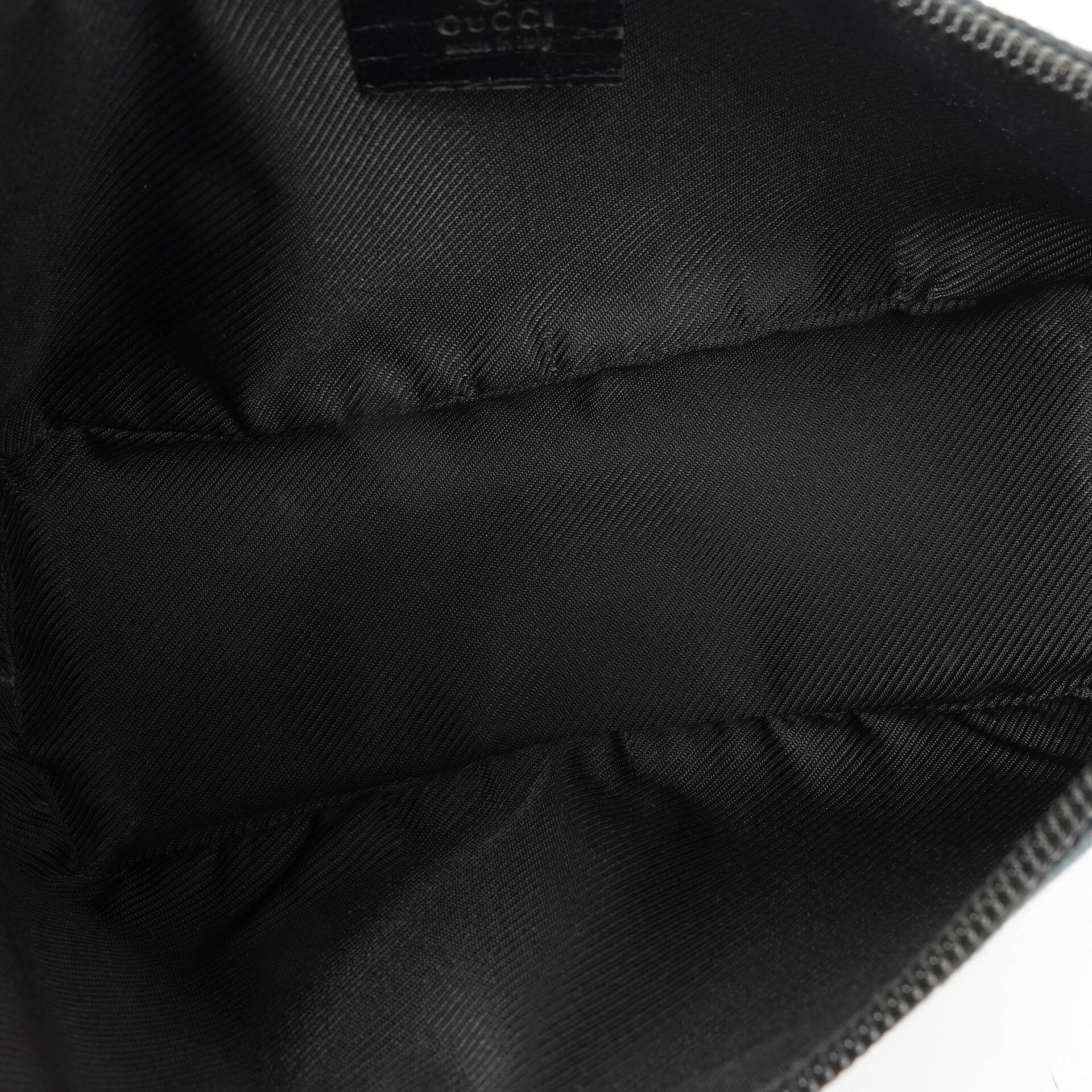 Gucci Mini Baguette Pochette Boot Navy GG Monogram Tasche