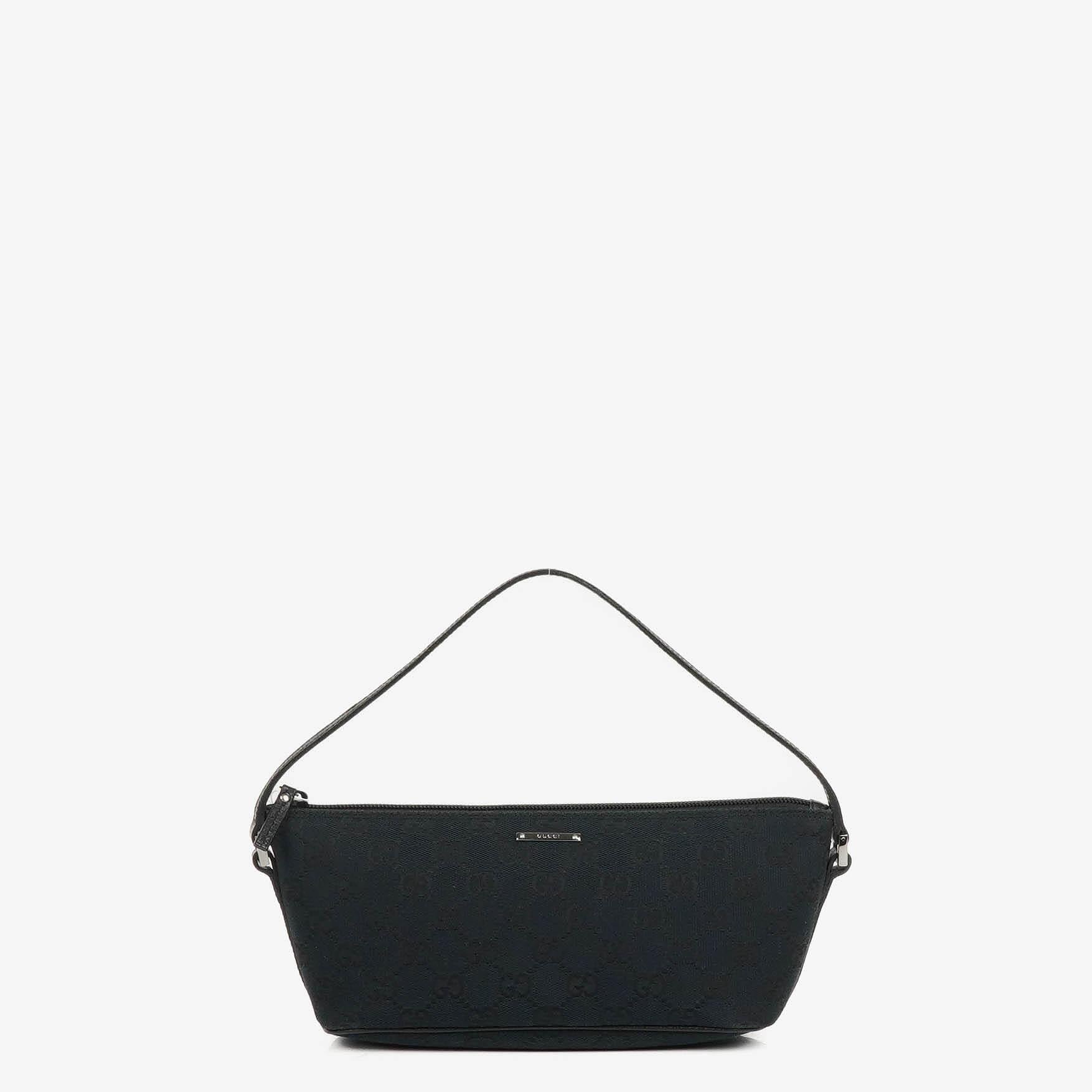 Gucci Mini Baguette Pochette Boot Navy GG Monogram Tasche
