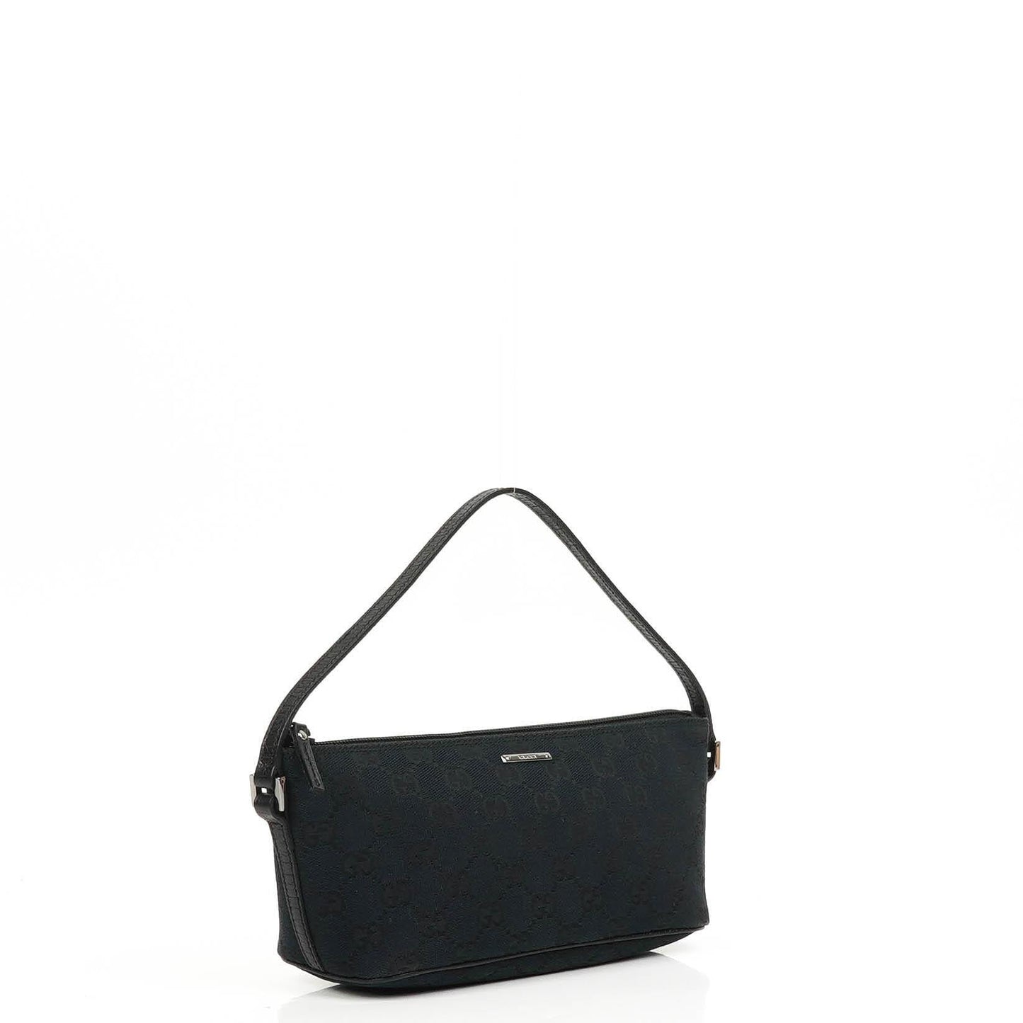 Gucci Mini Baguette Pochette Boot Navy GG Monogram Tasche