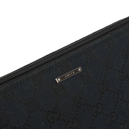 Gucci Mini Baguette Pochette Boot Navy GG Monogram Tasche