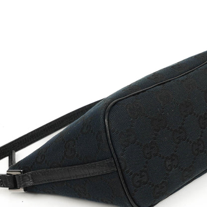 Gucci Mini Baguette Pochette Boot Navy GG Monogram Tasche