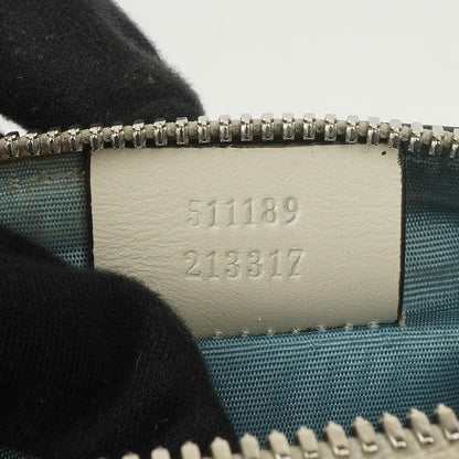 Gucci Mini Guccy Moon Steller Dome Crossbody-Tasche aus Kalbsleder in Weiß und Gold