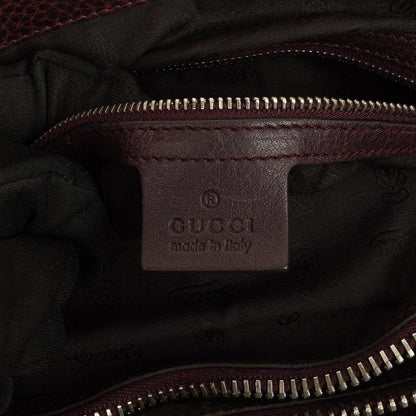 Gucci Monogram Tasche mit Bambus und geflochtenen Griffen