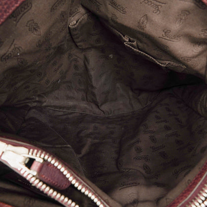 Gucci Monogram Tasche mit Bambus und geflochtenen Griffen