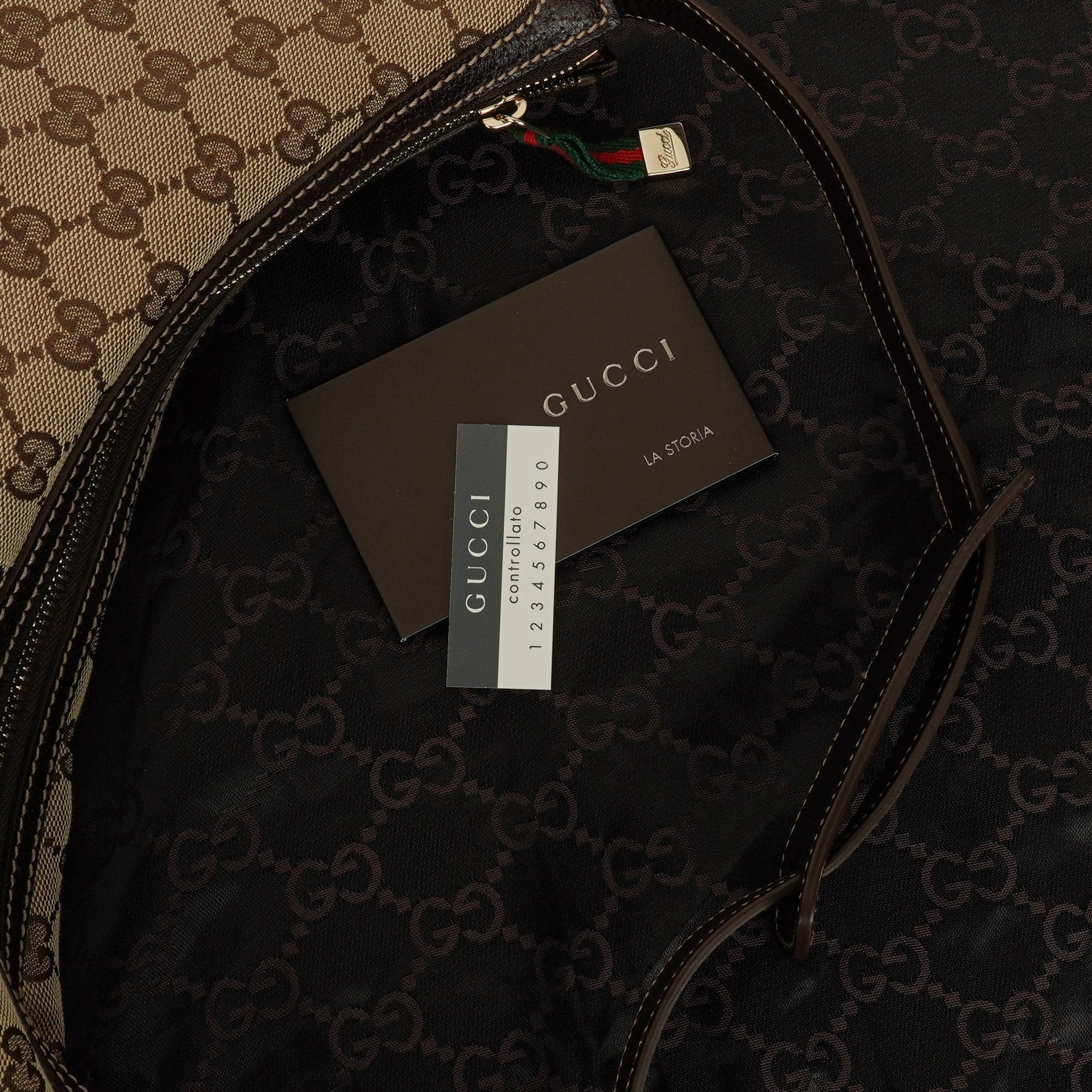 Gucci Hobo Tasche aus Monogram Canvas