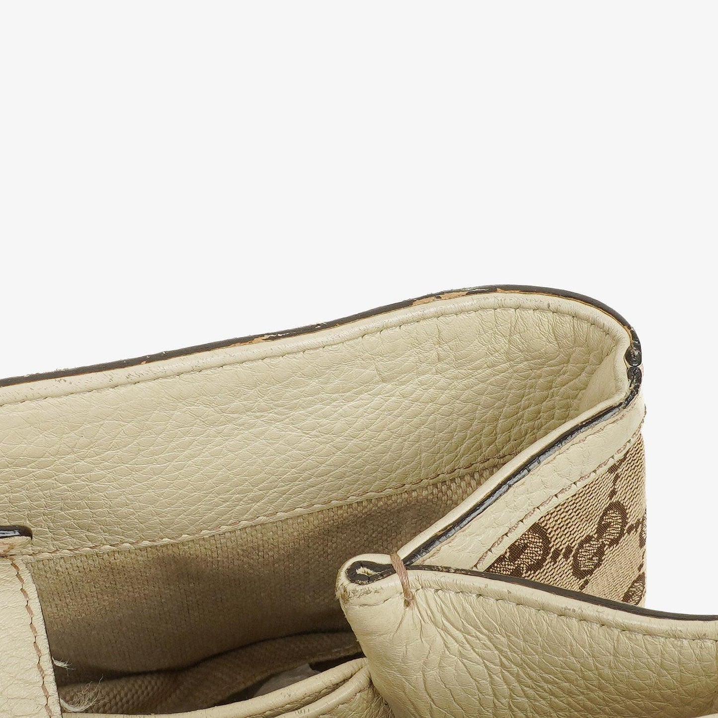 Gucci Diana Tragetasche mit Bambus-Griff aus elfenbeinfarbenem Monogram Canvas