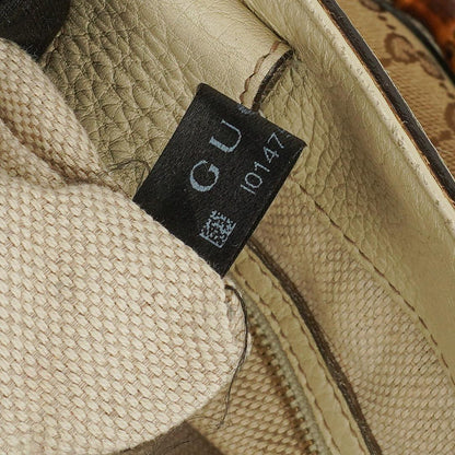 Gucci Diana Tragetasche mit Bambus-Griff aus elfenbeinfarbenem Monogram Canvas